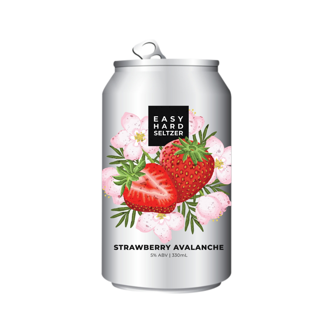 Easy Hard Seltzer - Strawberry Avalanche