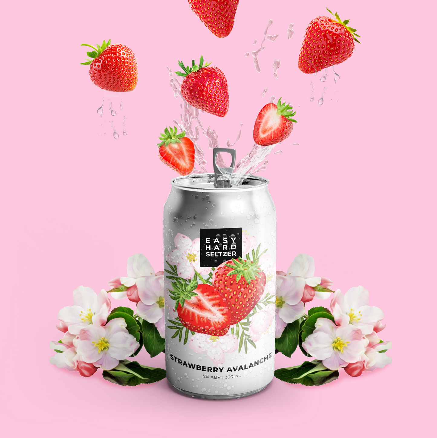 Easy Hard Seltzer - Strawberry Avalanche